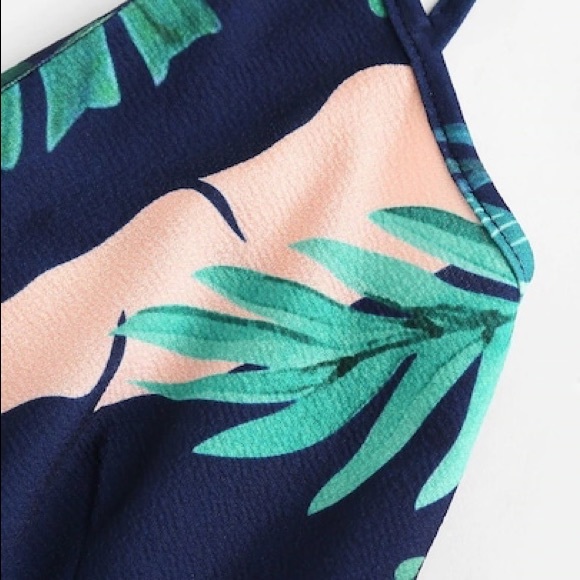 Palm-print Romper (New / Never Worn!) - Picture 4 of 6